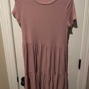 Purple  Tiered Dress